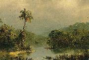 Frederic Edwin Church Tropical Landscape painting